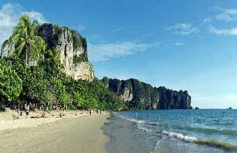 Krabi Ao Nag Sud thailande plage île mer sable blanc